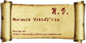 Moravik Viktória névjegykártya